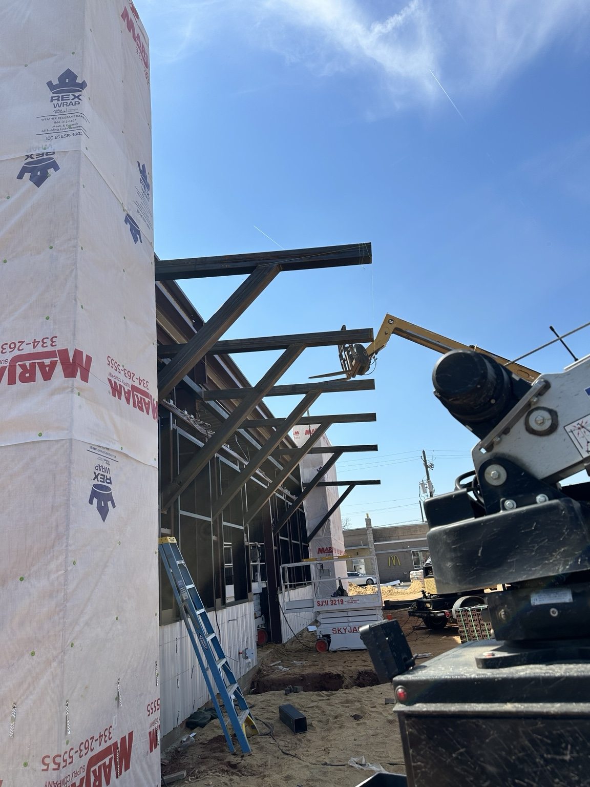Steel framing and onsite fabrication