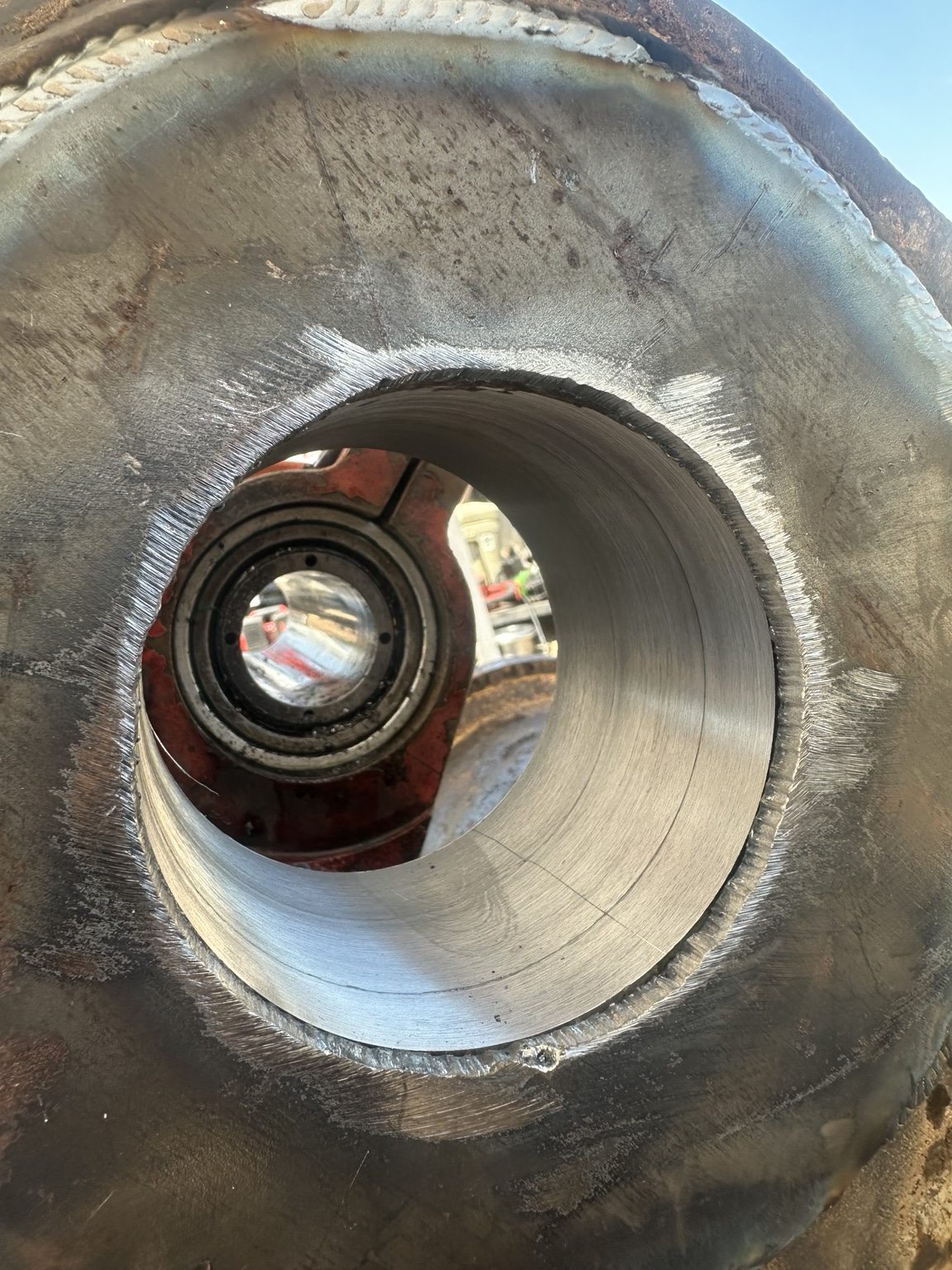 Precision-machined bearing and pin bore